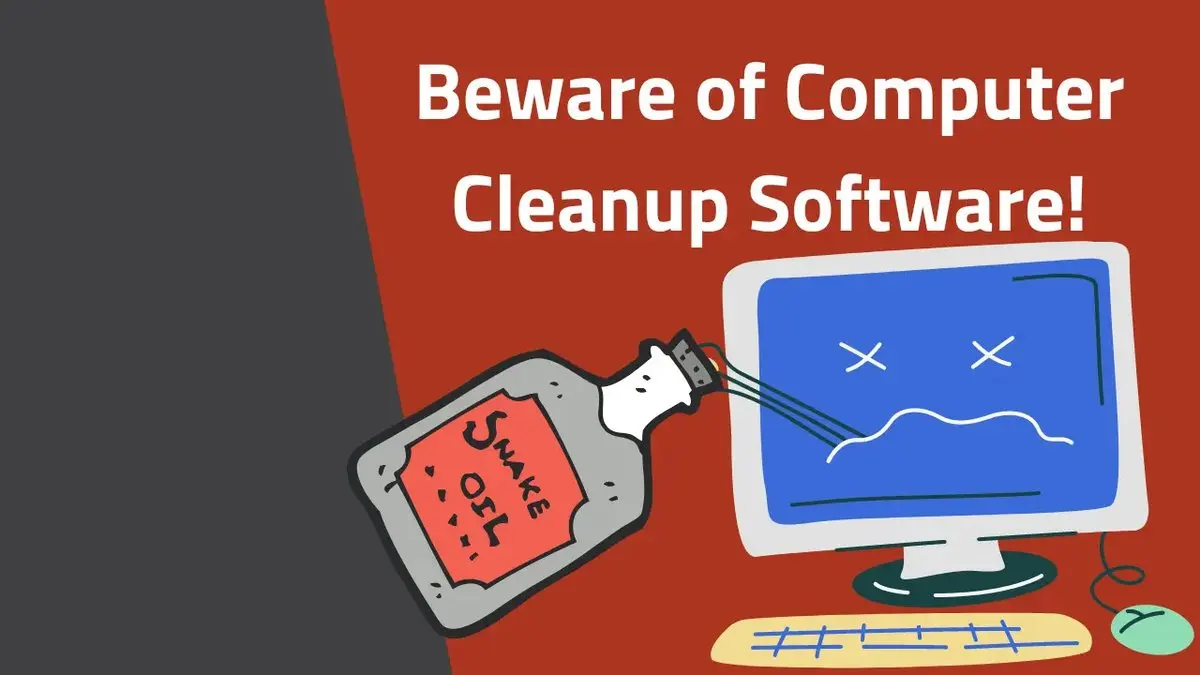 Photo accompanying the article “Computer Cleanup Software: The Snake Oil of the Tech Industry”